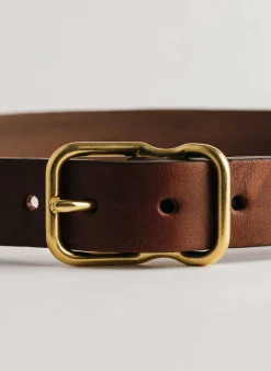 imogene + willie Emil Erwin Narrow Signature Belt In Walnut|Women Accessories|Accessories