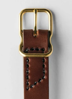 imogene + willie Emil Erwin Narrow Signature Belt In Walnut|Women Accessories|Accessories