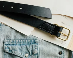 imogene + willie Emil Erwin Narrow Signature Belt In Black|Women Accessories|Accessories