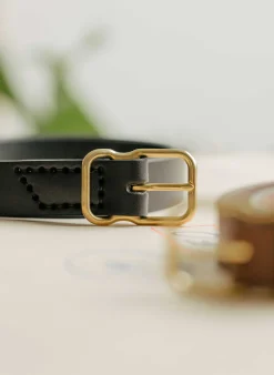 imogene + willie Emil Erwin Narrow Signature Belt In Black|Women Accessories|Accessories