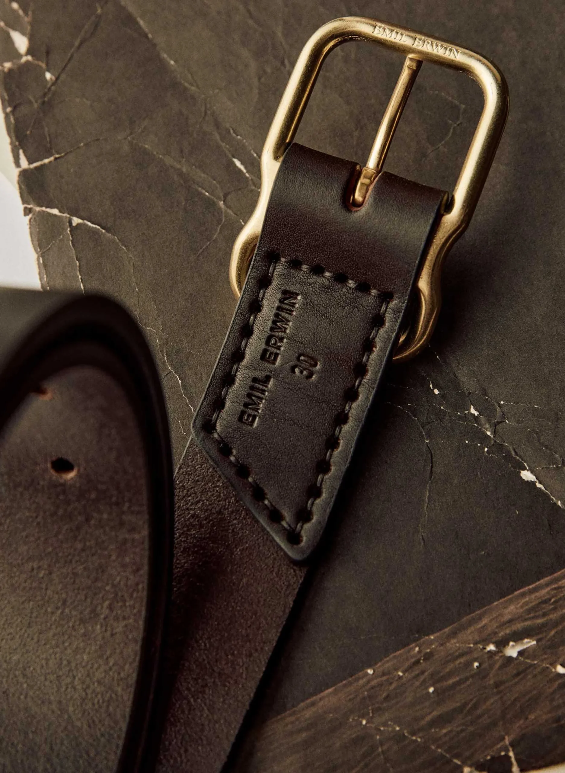 imogene + willie Emil Erwin Signature Belt Dark Brown|Women Accessories|Accessories