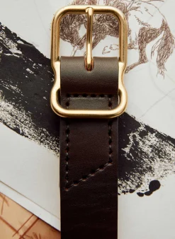 imogene + willie Emil Erwin Signature Belt Dark Brown|Women Accessories|Accessories