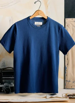 imogene + willie Faded Navy Knit Midweight Crew| T-Shirts