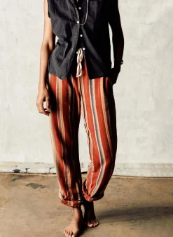 imogene + willie Fethiye In Hand-loomed Coastal Stripe|Women Pants & Shorts|Pants & Shorts