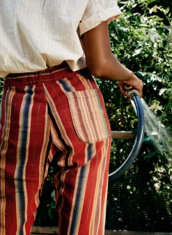 imogene + willie Fethiye In Hand-loomed Coastal Stripe|Women Pants & Shorts|Pants & Shorts