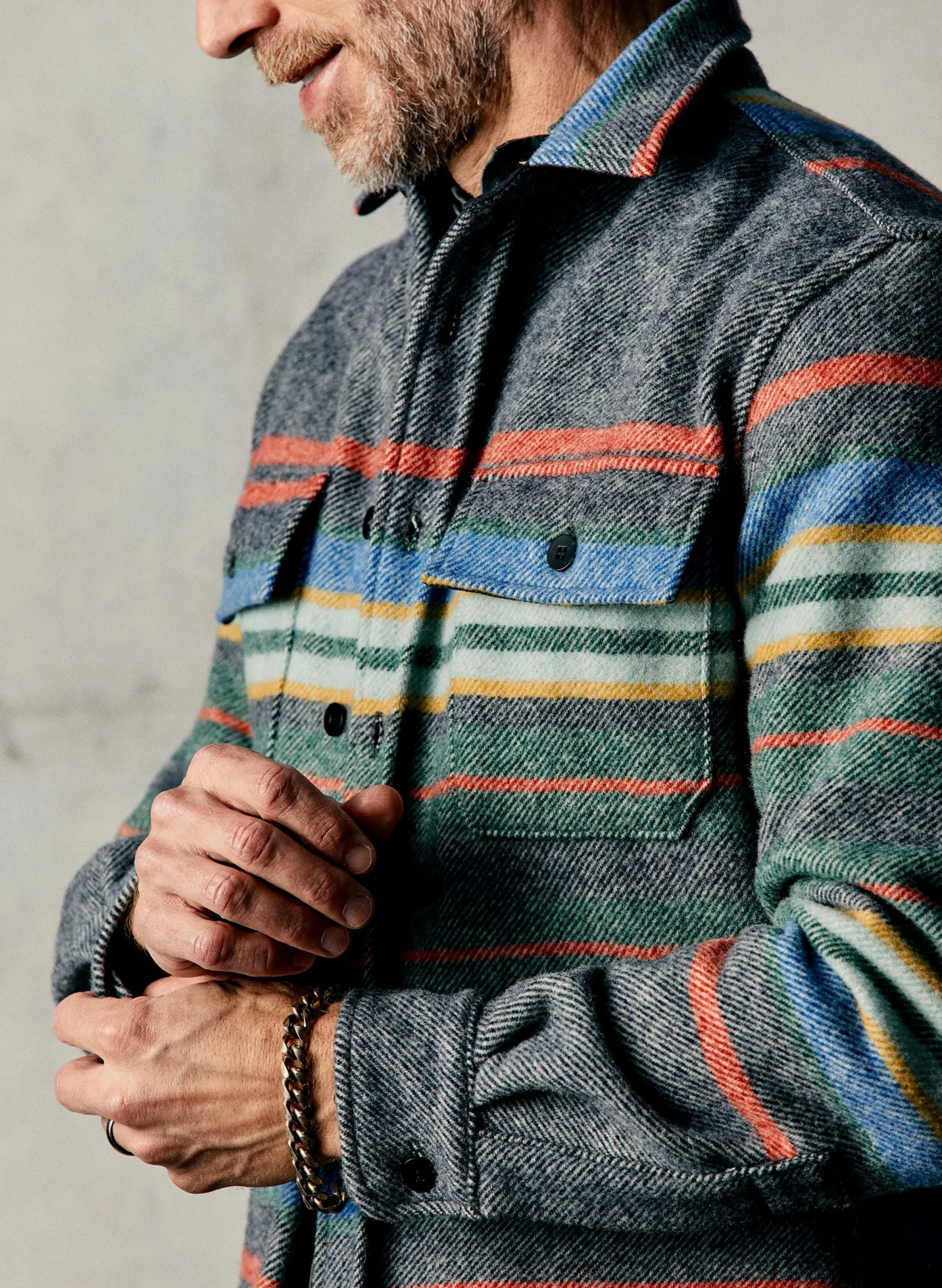 imogene + willie Hall Cpo In Blanket Stripe| Shirts