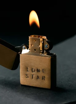 imogene + willie Hand Stamped "lonestar" Zippo|Women Home Goods|Home Goods