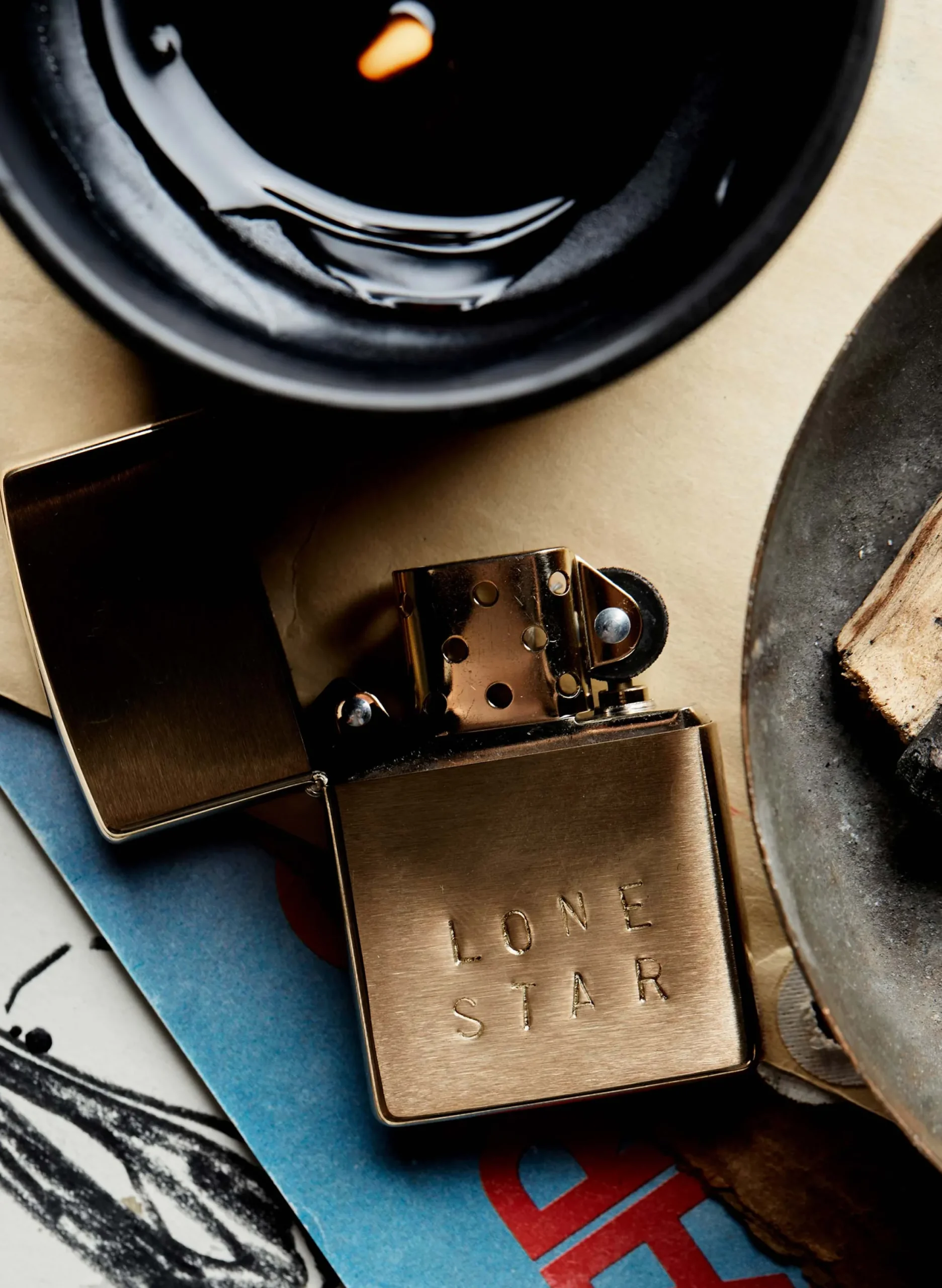 imogene + willie Hand Stamped "lonestar" Zippo|Women Home Goods|Home Goods