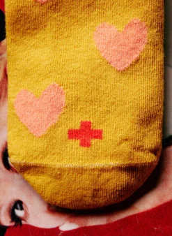 imogene + willie Heart Sock In Gold|Women Accessories|Accessories