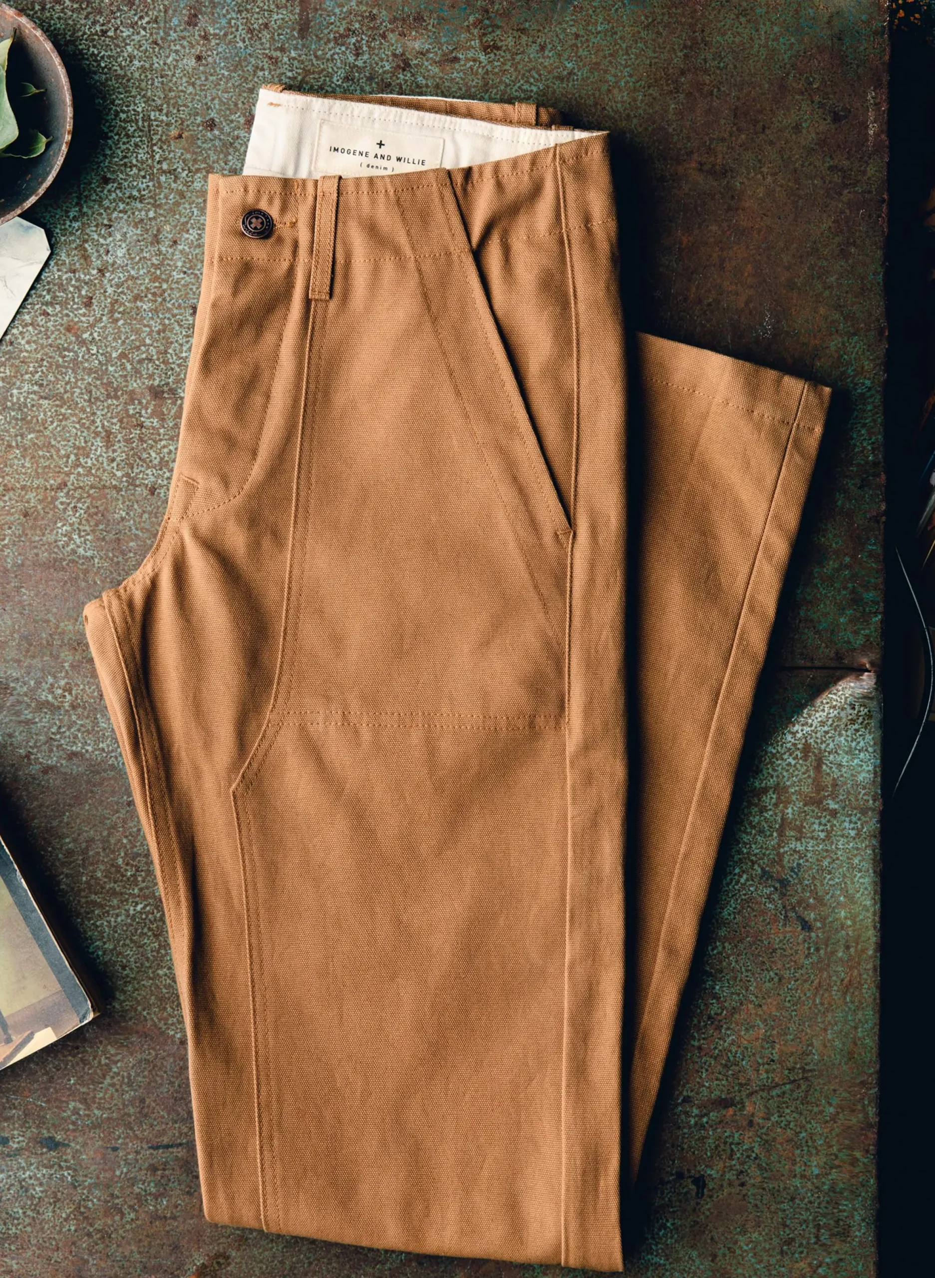 imogene + willie Hencye Canvas Workpant In Brown| Pants & Shorts