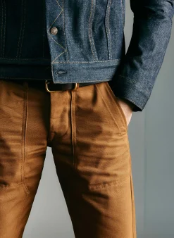 imogene + willie Hencye Canvas Workpant In Brown| Pants & Shorts
