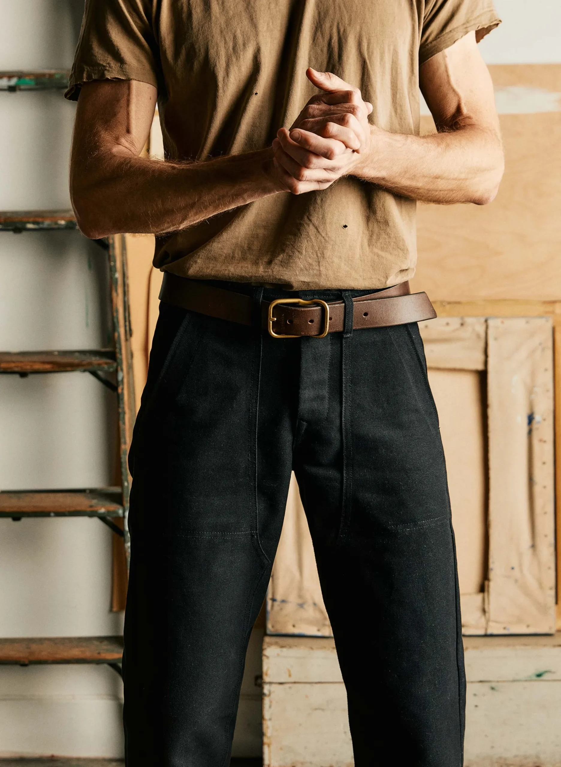 imogene + willie Hencye Canvas Workpant In Black| Pants & Shorts