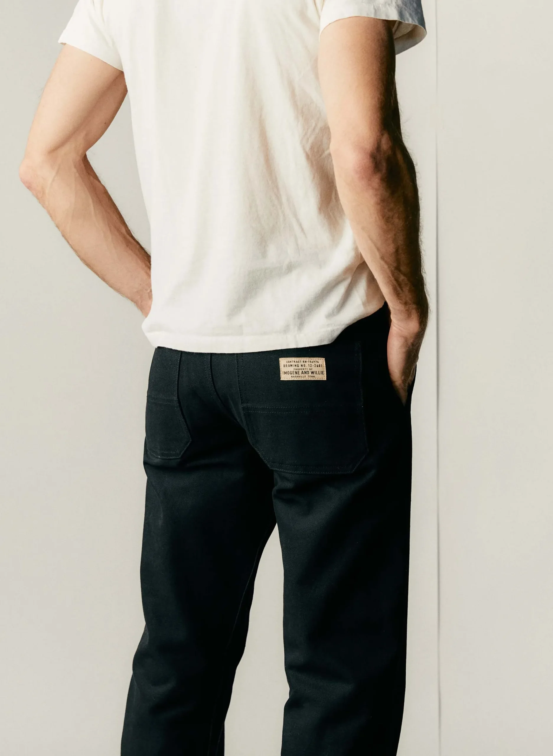 imogene + willie Hencye Canvas Workpant In Black| Pants & Shorts