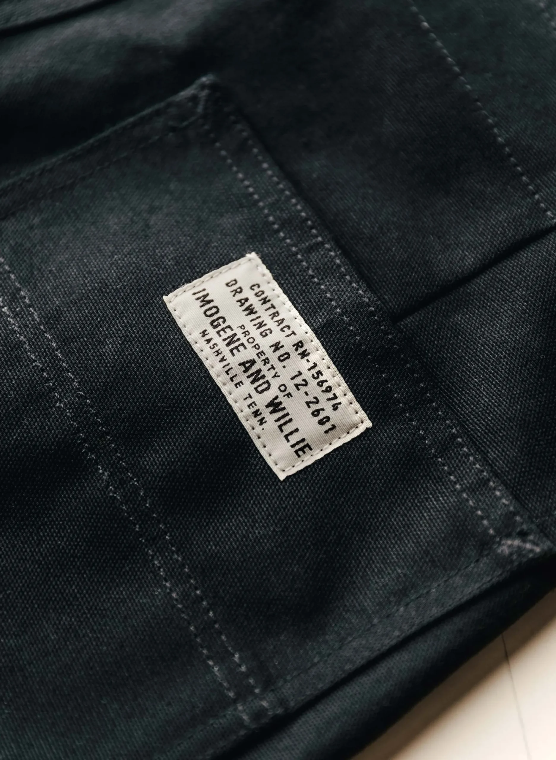imogene + willie Hencye Canvas Workpant In Black| Pants & Shorts