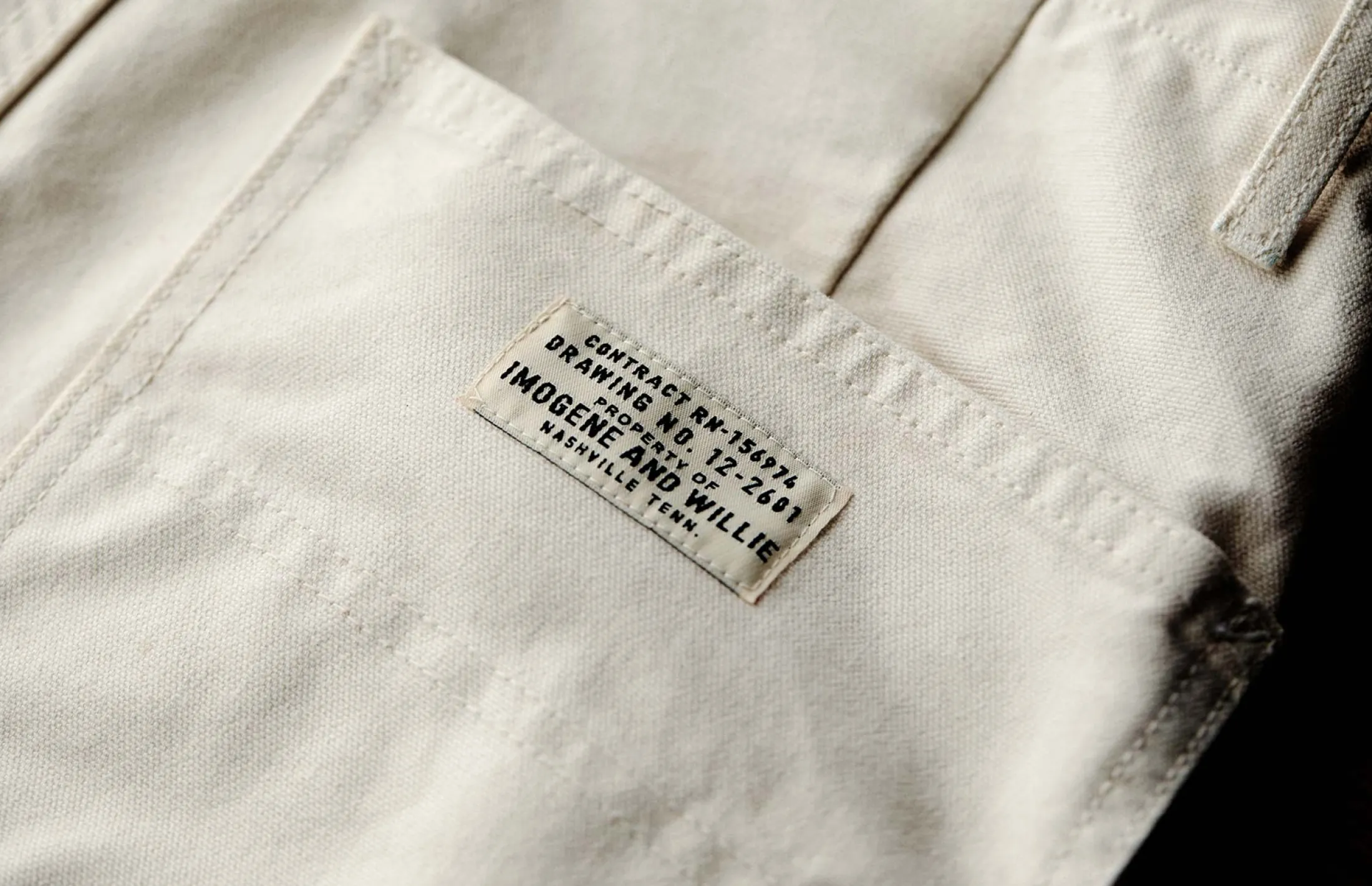 imogene + willie Hencye Canvas Workpant In Natural| Pants & Shorts
