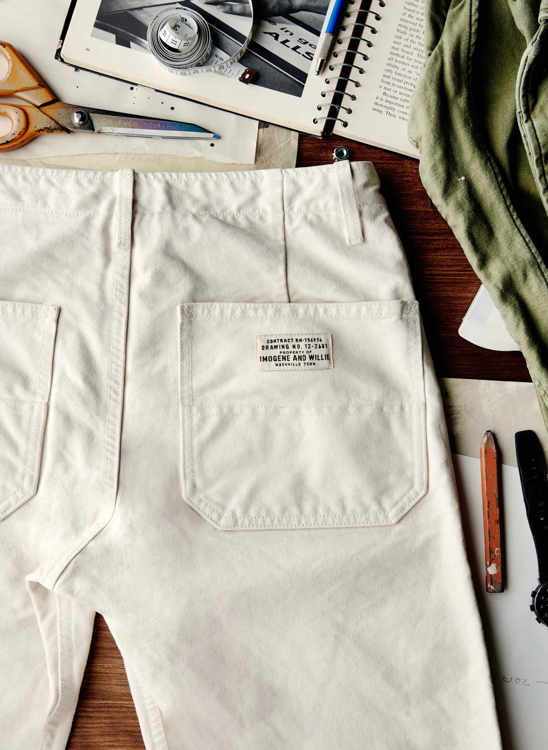 imogene + willie Hencye Canvas Workpant In Natural| Pants & Shorts