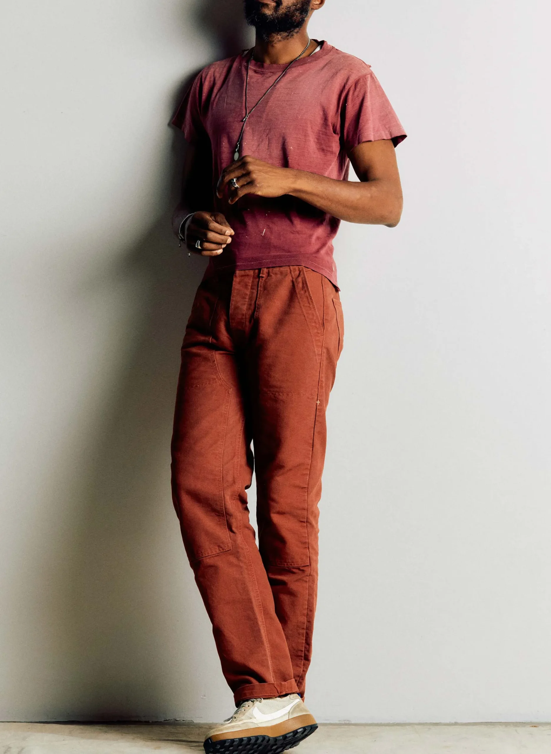 imogene + willie Hencye Canvas Workpant In Falu Red| Pants & Shorts