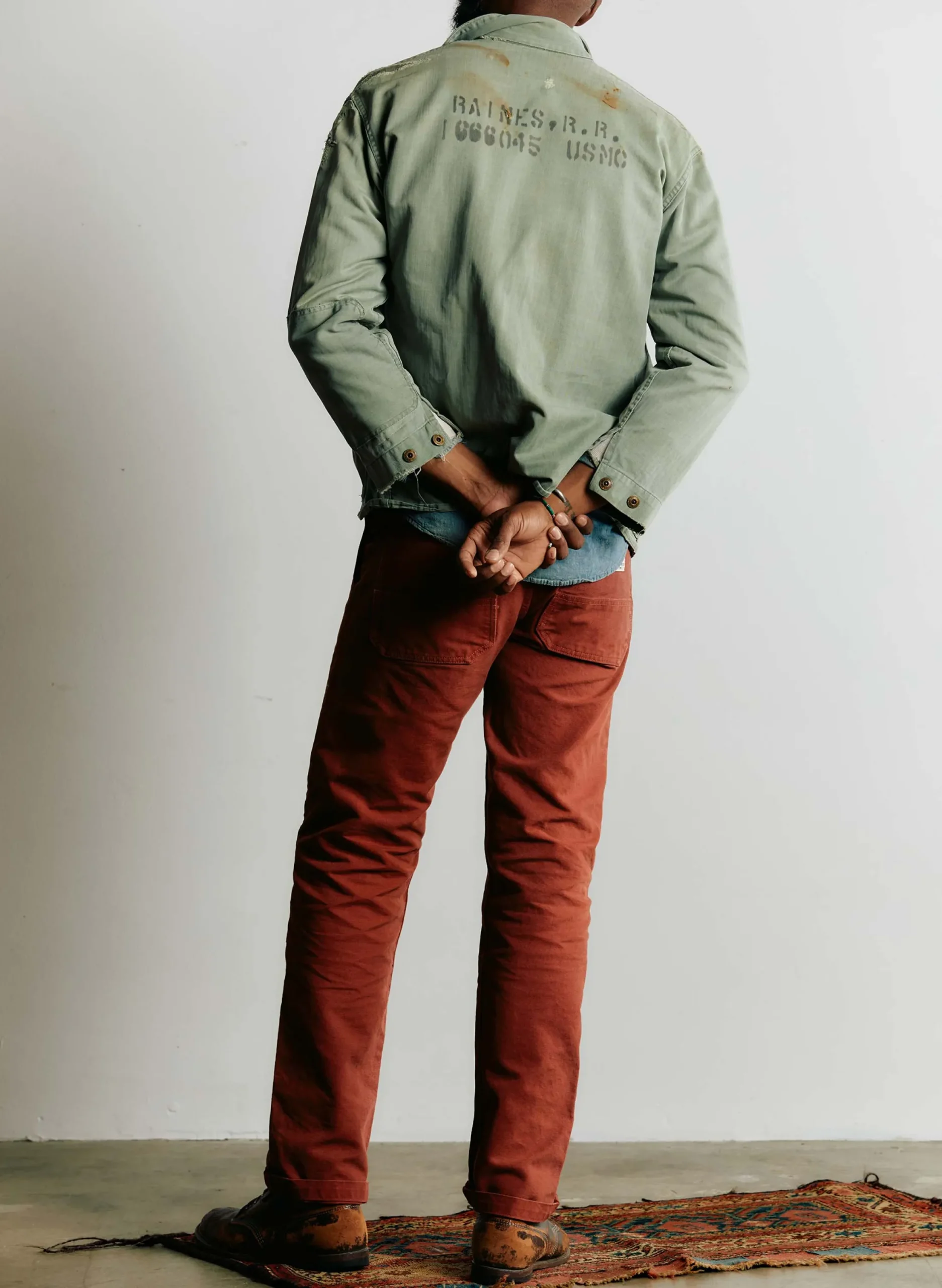 imogene + willie Hencye Canvas Workpant In Falu Red| Pants & Shorts