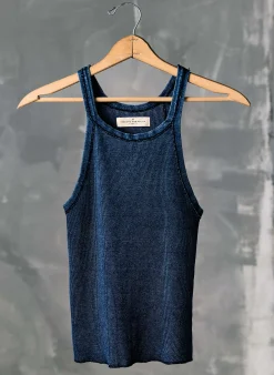 imogene + willie Indigo Ribbed Racerback Tank|Women Tees + Tanks