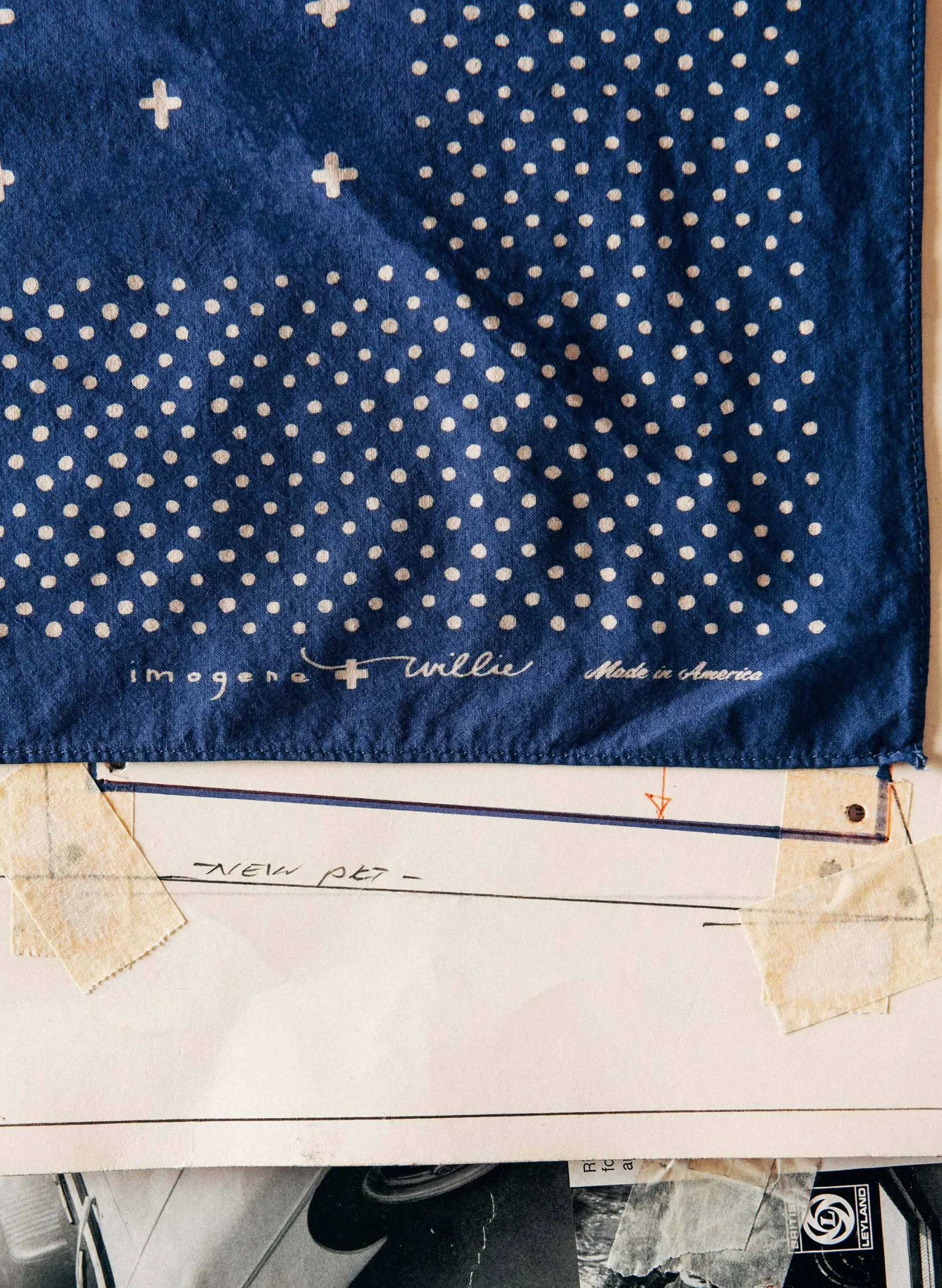 imogene + willie I+w Vintage Blue Bandana|Women Accessories|Accessories