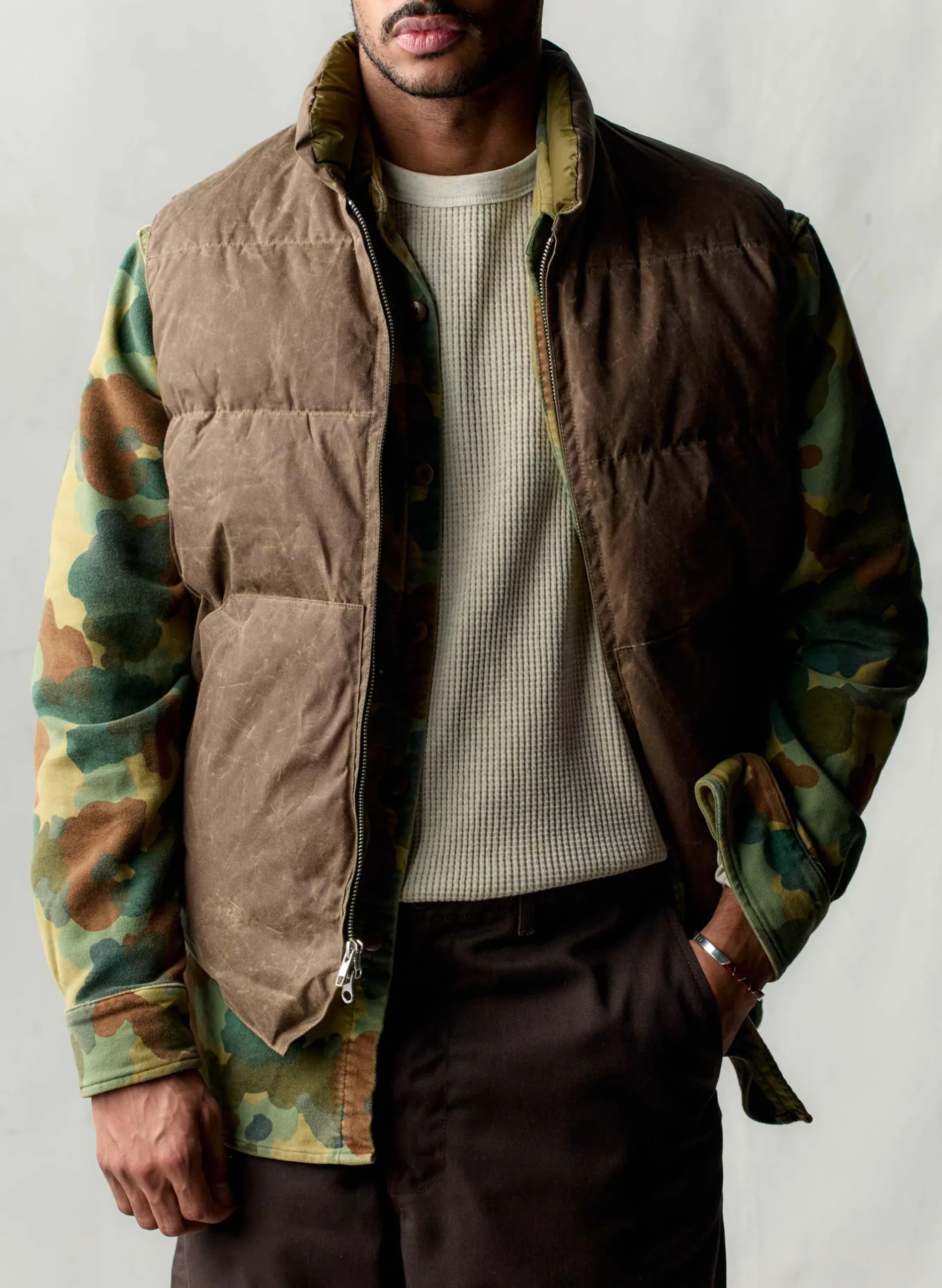 imogene + willie I+w X Crescent Down Works Waxed Canvas Vest| Jackets
