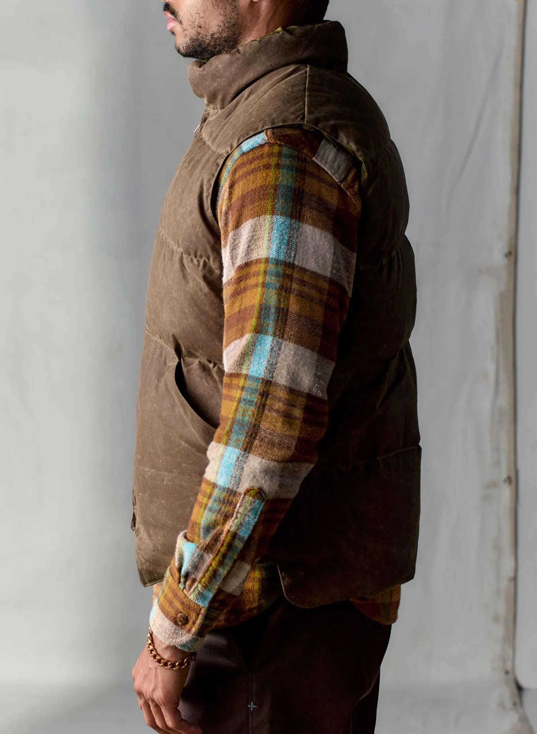 imogene + willie I+w X Crescent Down Works Waxed Canvas Vest| Jackets