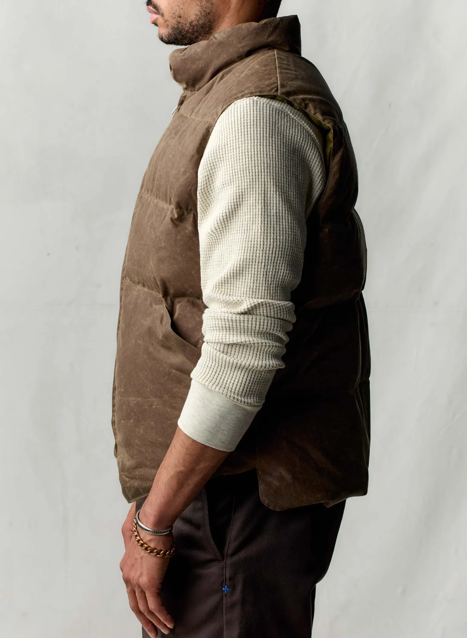 imogene + willie I+w X Crescent Down Works Waxed Canvas Vest| Jackets