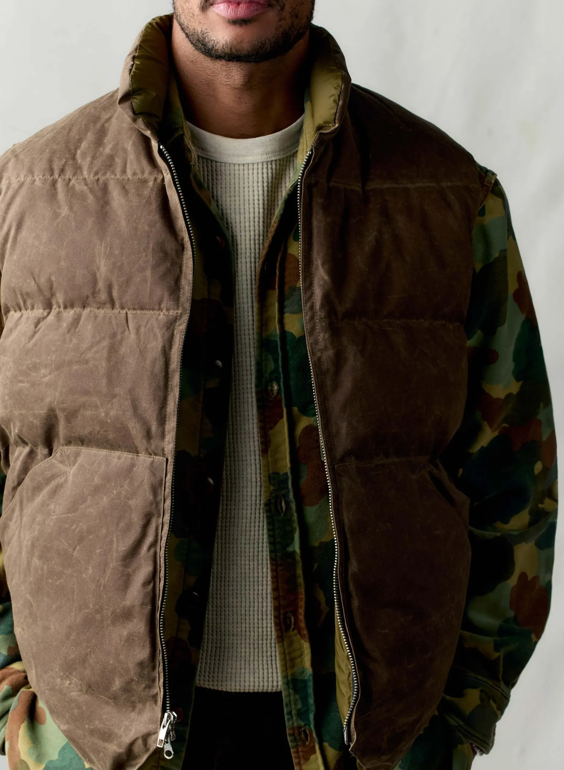 imogene + willie I+w X Crescent Down Works Waxed Canvas Vest| Jackets