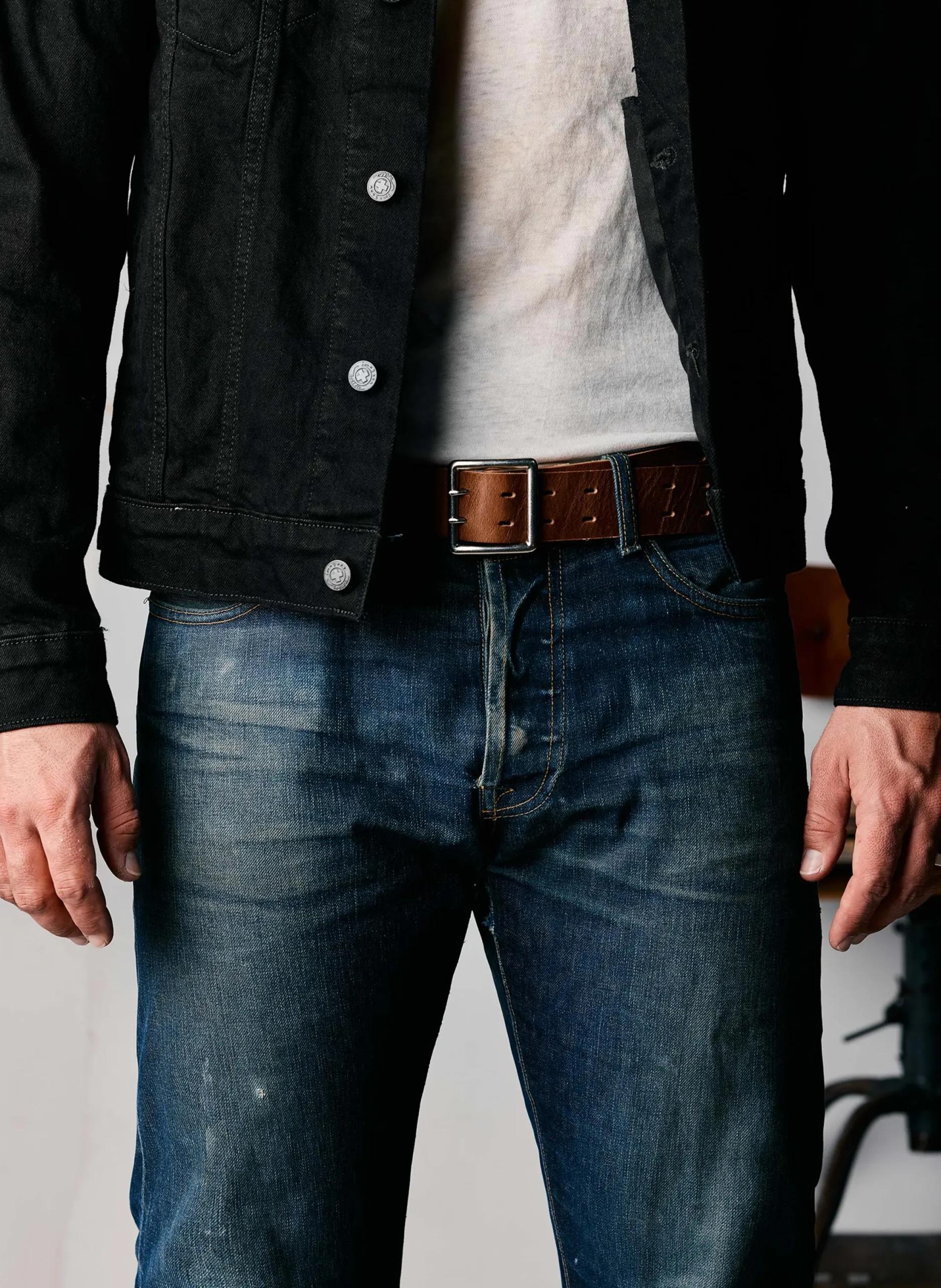 imogene + willie I+w X Emil Erwin Two Prong Horween Belt|Women Accessories|Accessories