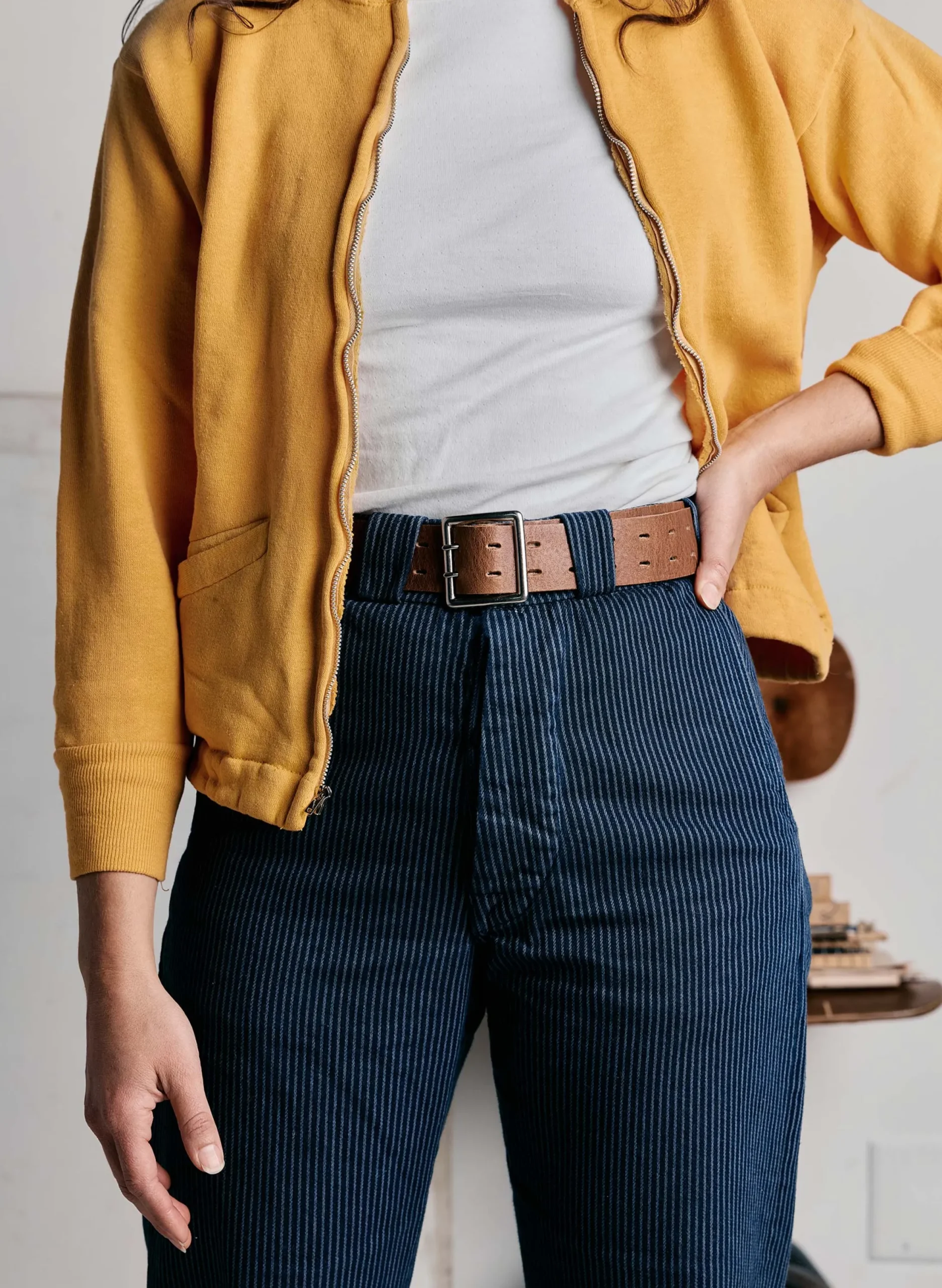 imogene + willie I+w X Emil Erwin Two Prong Horween Belt|Women Accessories|Accessories