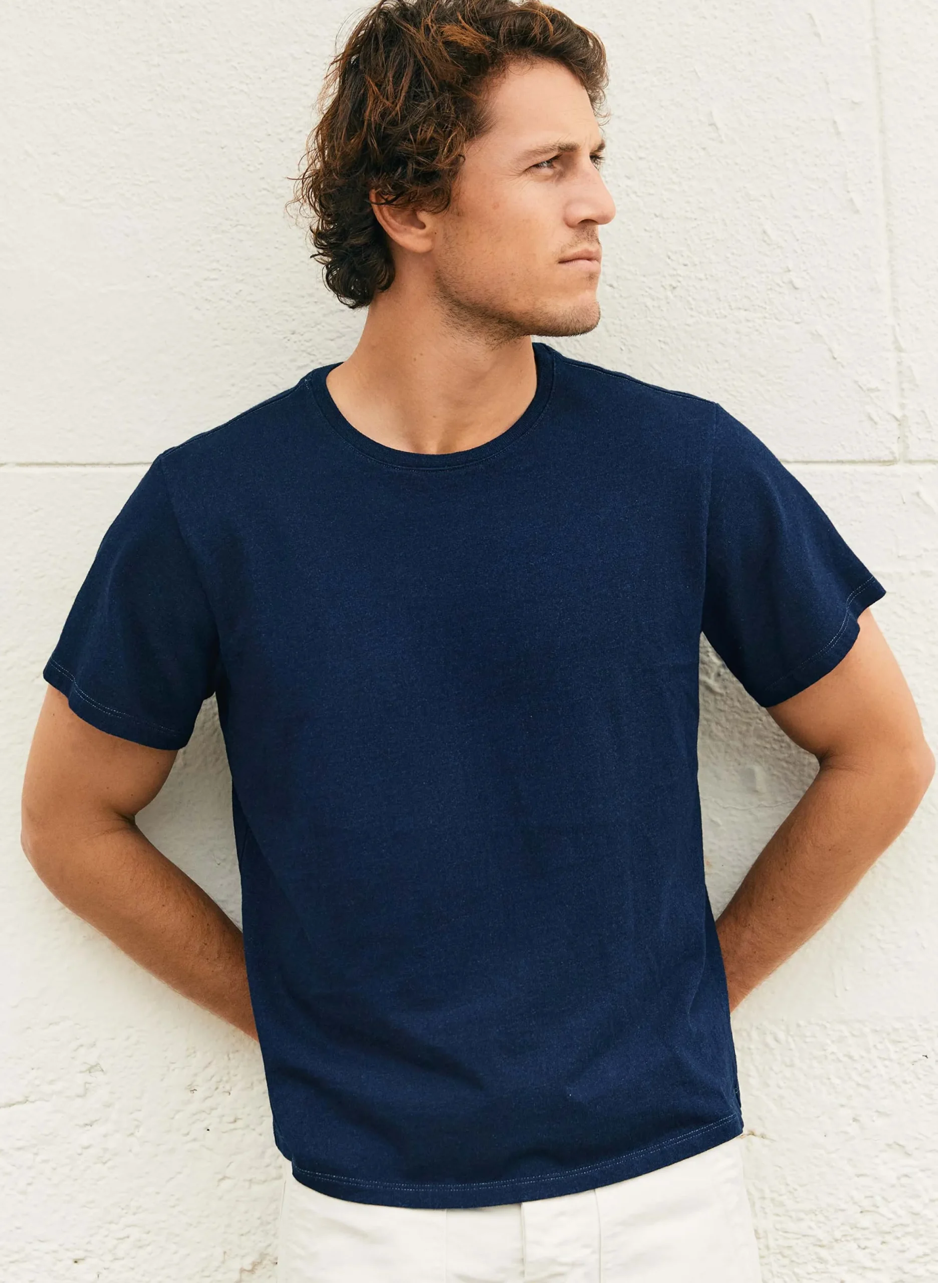 imogene + willie Knit Indigo Crew| T-Shirts