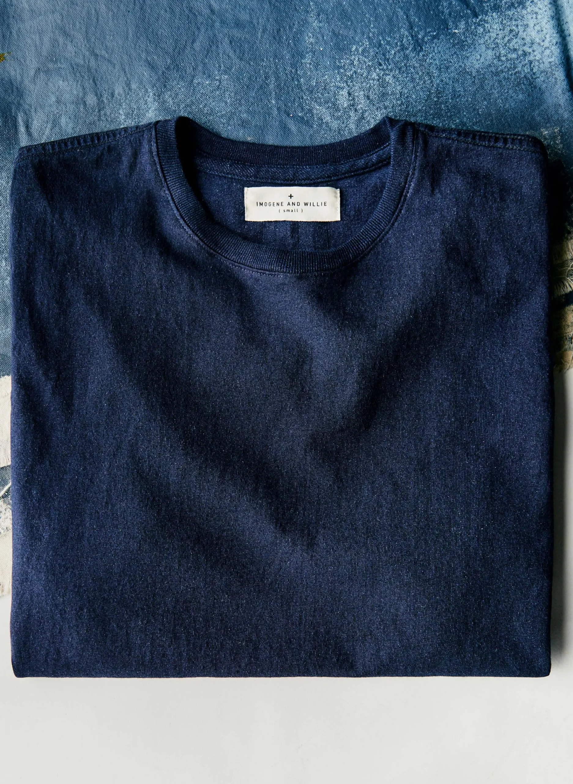 imogene + willie Knit Indigo Crew| T-Shirts