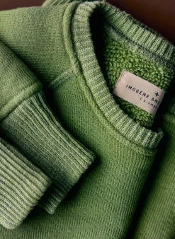 imogene + willie Lana Raglan Sweatshirt In Sage|Women Knits & Sweaters