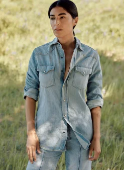 imogene + willie Leah Washed Pearl Snap|Women Shirts