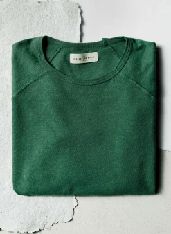imogene + willie Long Sleeve Raglan In Spruce|Women Tees + Tanks|Knits & Sweaters