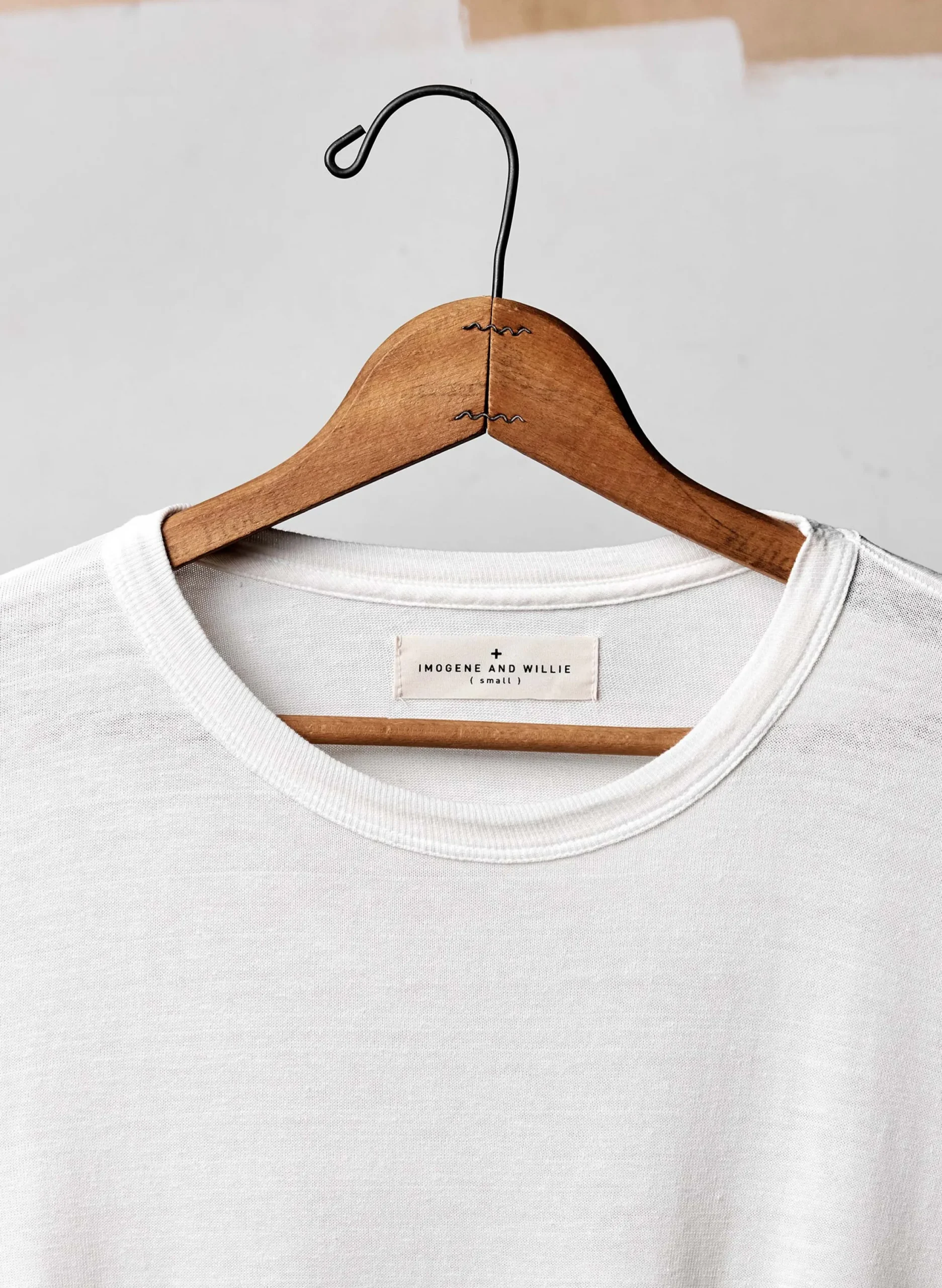 imogene + willie Long Sleeve Vintage White Crew| T-Shirts