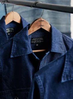 imogene + willie Military Shirt Jacket In Indigo|Women Shirts|Shirts