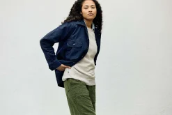 imogene + willie Military Shirt Jacket In Indigo|Women Shirts|Shirts