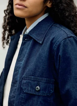 imogene + willie Military Shirt Jacket In Indigo|Women Shirts|Shirts