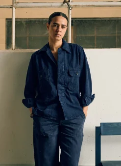 imogene + willie Military Shirt Jacket In Indigo|Women Shirts|Shirts