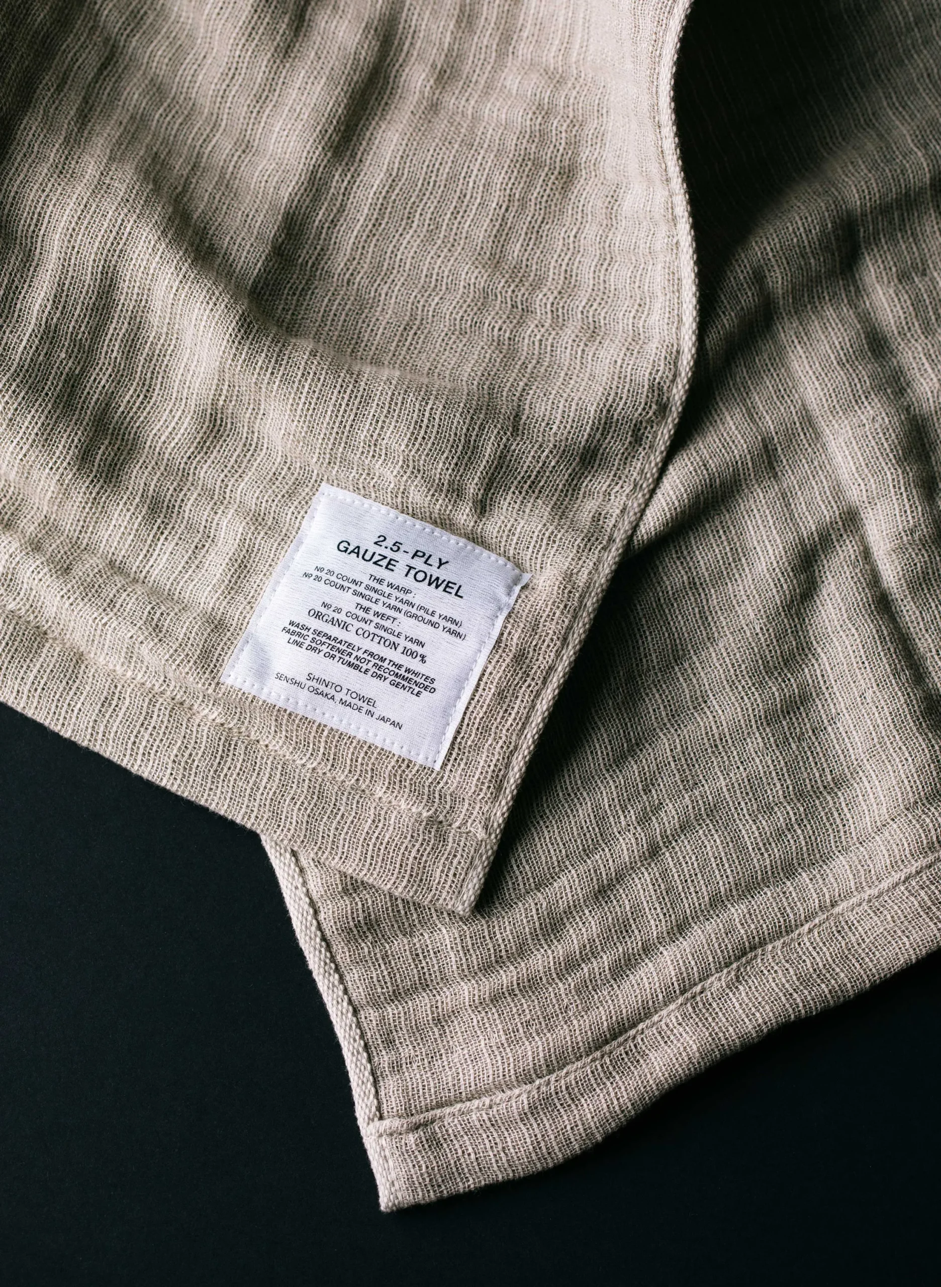 imogene + willie Morihata Gauze Towel In Beige|Women Home Goods|Home Goods