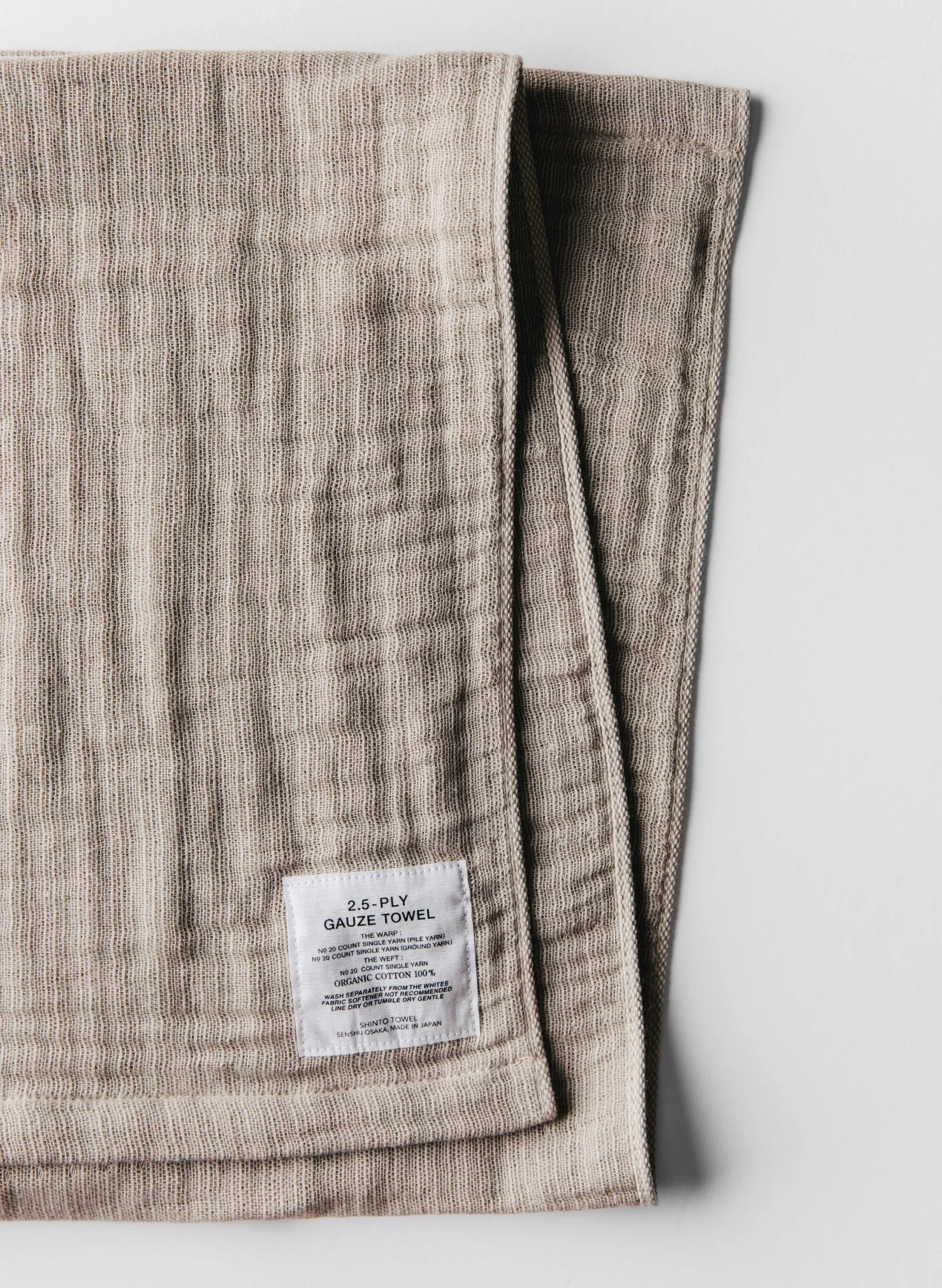 imogene + willie Morihata Gauze Towel In Beige|Women Home Goods|Home Goods