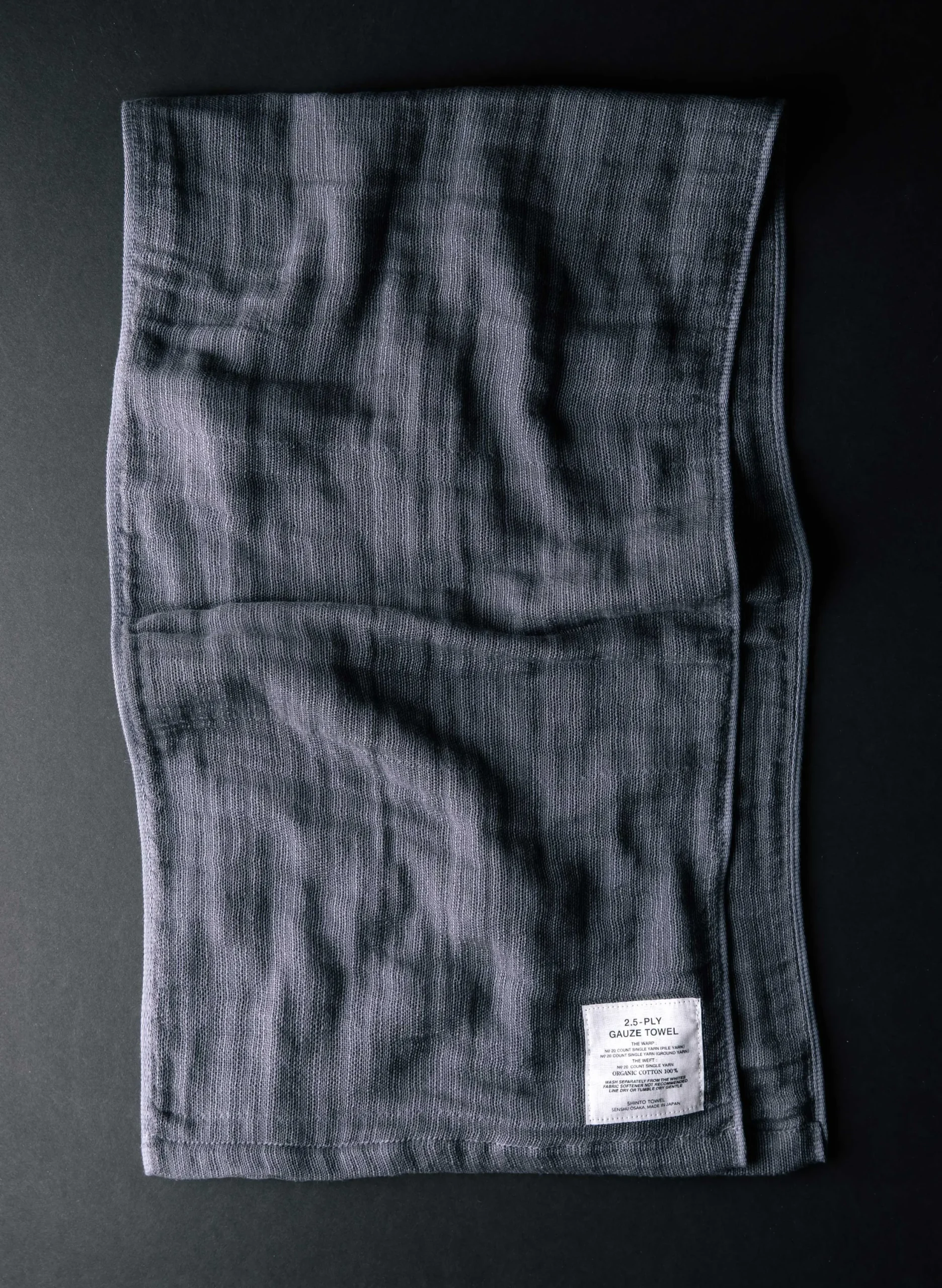 imogene + willie Morihata Gauze Towel In Charcoal|Women Home Goods|Home Goods
