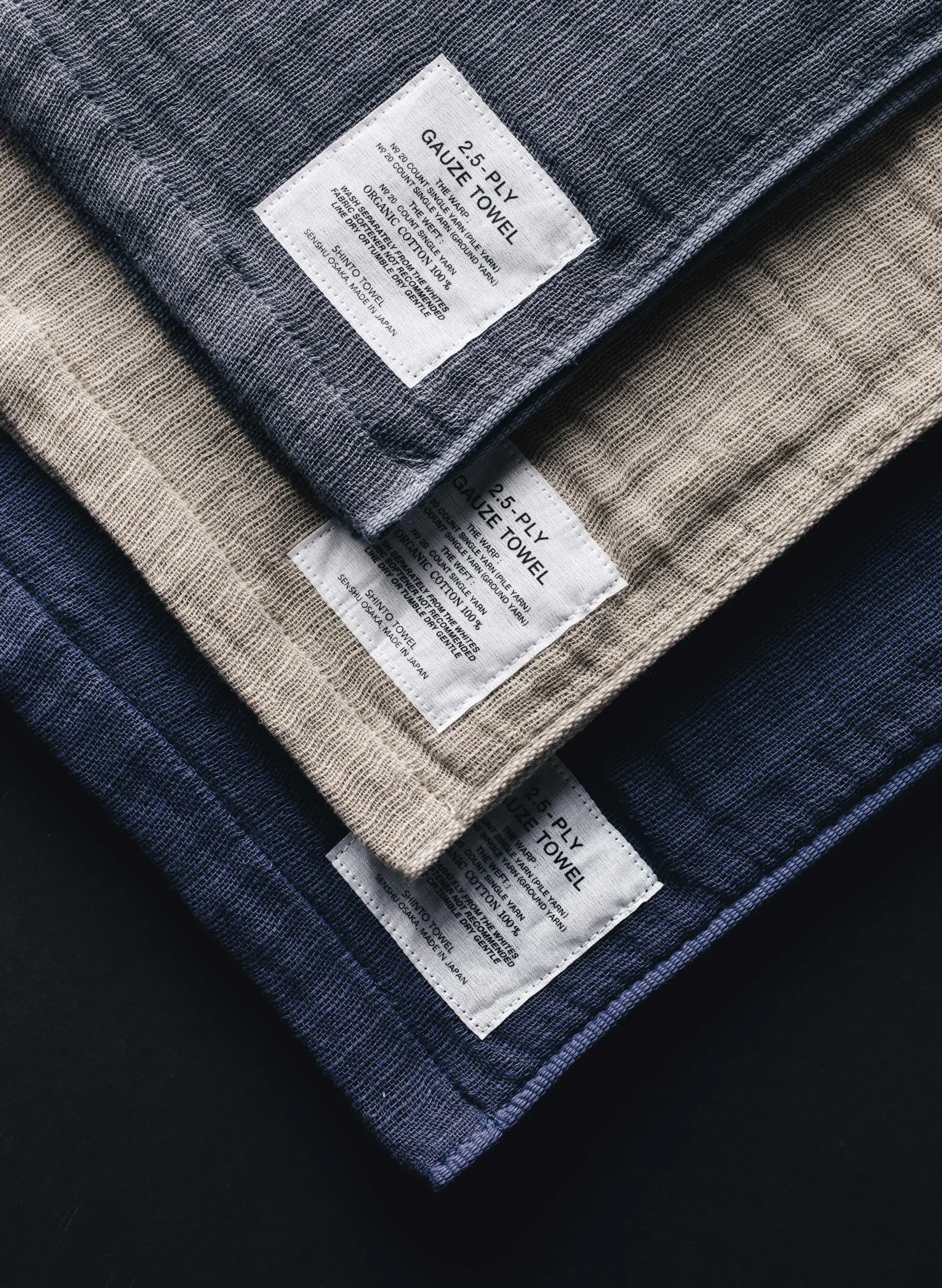 imogene + willie Morihata Gauze Towel In Charcoal|Women Home Goods|Home Goods