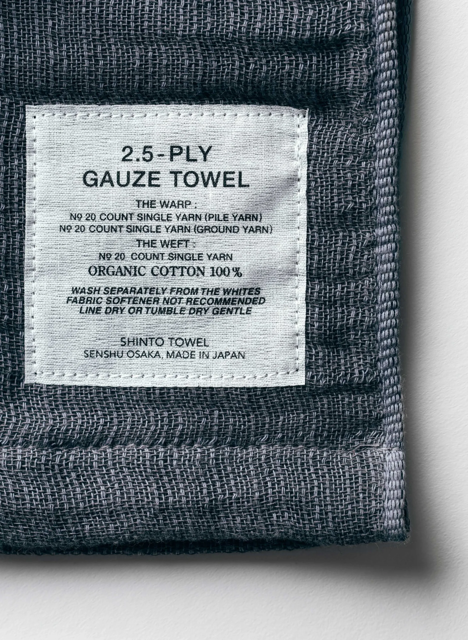 imogene + willie Morihata Gauze Towel In Charcoal|Women Home Goods|Home Goods