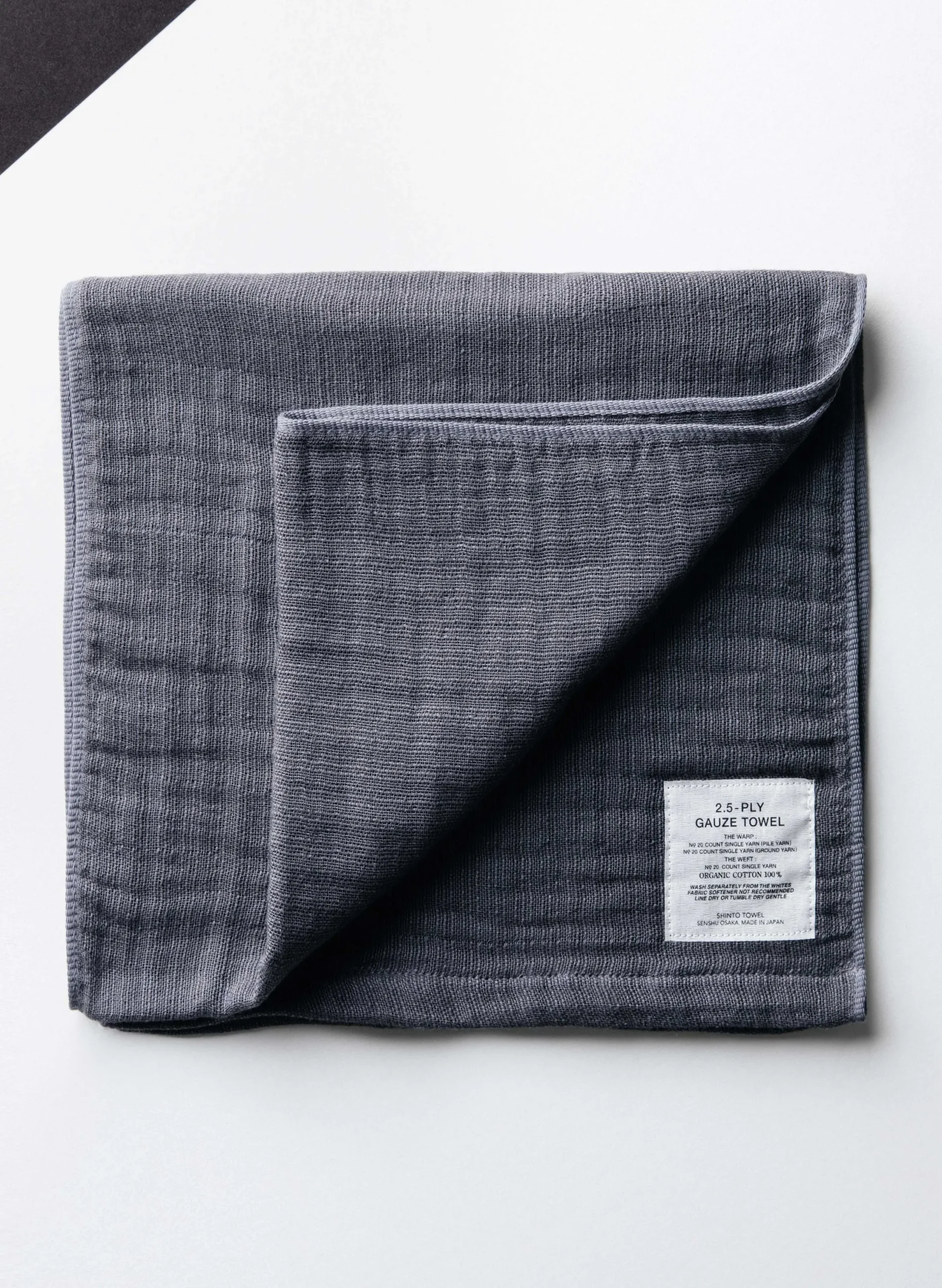 imogene + willie Morihata Gauze Towel In Charcoal|Women Home Goods|Home Goods