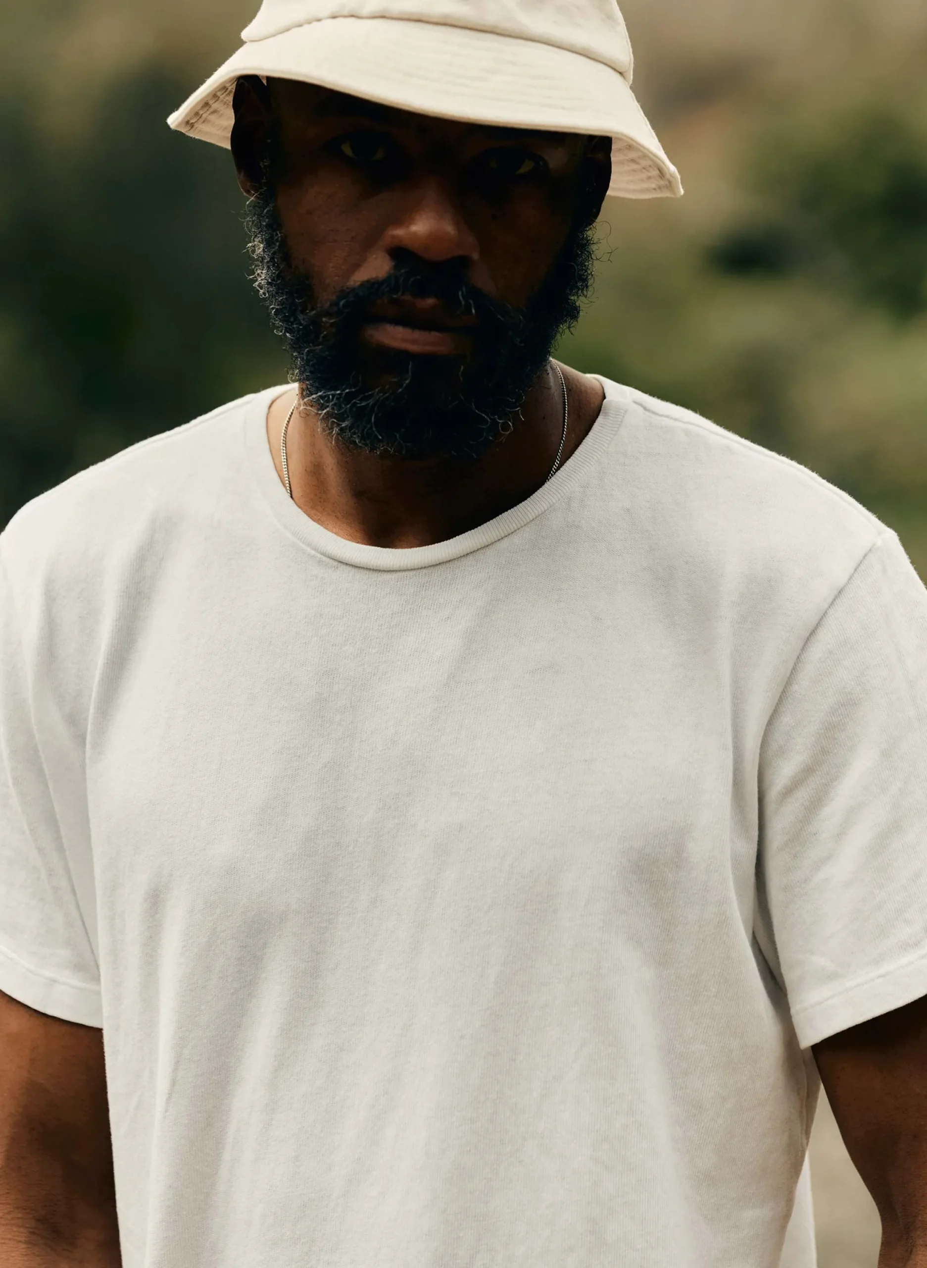 imogene + willie Novel Knit White Crew| T-Shirts