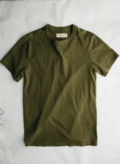 imogene + willie Olive Knit Midweight Crew|Women T-Shirts|Tees + Tanks
