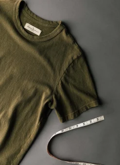 imogene + willie Olive Knit Midweight Crew|Women T-Shirts|Tees + Tanks