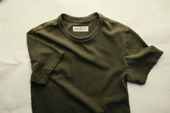 imogene + willie Olive Knit Midweight Crew|Women T-Shirts|Tees + Tanks